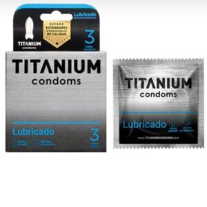 Condones Titanium Lubricado X3