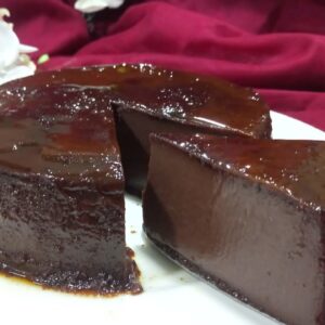 Media Libra Flan de Chocolate